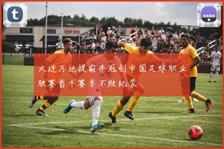 大连万达提前夺冠创中国足球职业联赛首个赛季不败纪录